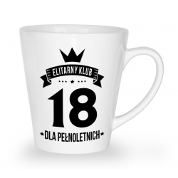 Kubek latte na 18 urodziny Elitarny klub